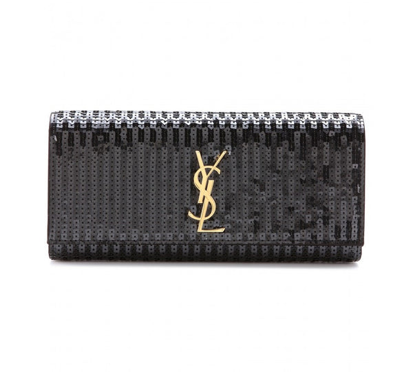 Classic Monogramme sequinned clutch